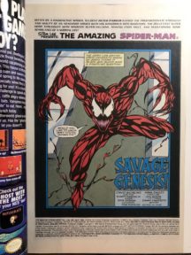 Carnage origine prima aparitie amazing spider-man marvel