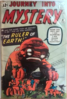 Jack kirby stan lee journey mystery marvel benzi vechi comics