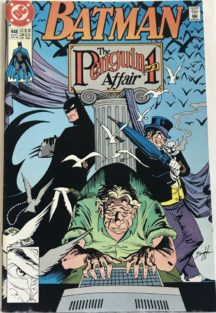 Batman Penguin cover dc comics benzi desenate vechi