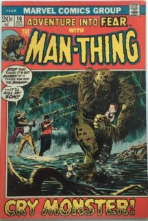 Adventure into fear man-thing solo benzi desenate vechi