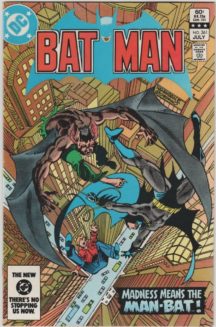 Batman 361 man-bat benzi desenate vechi dc comics