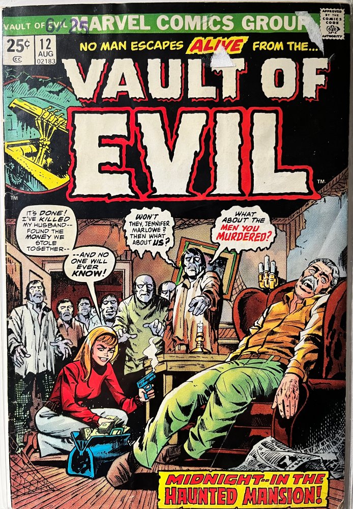 Vault of Evil benzi desenate vechi marvel